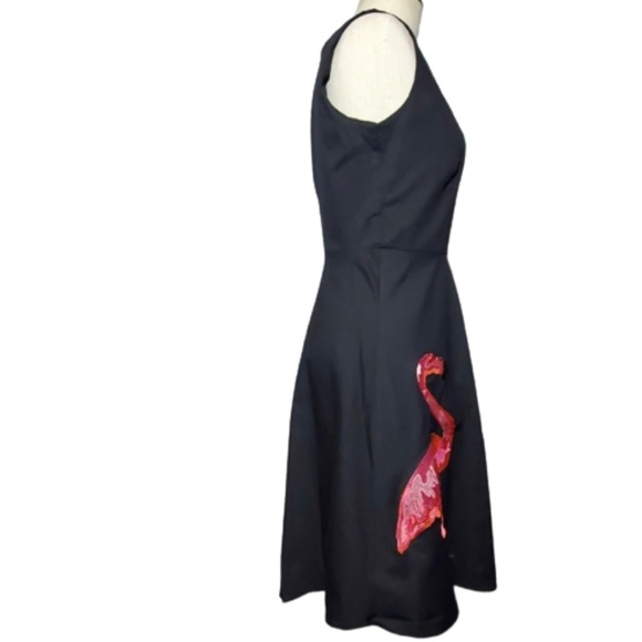 Flamingo fit and flare dress XL by Sucrefas - Picture 2 of 5